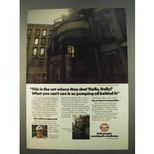 1979 Gulf Oil Ad - Set Where They Shot Hello, Dolly!