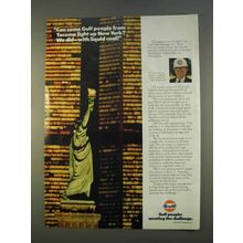 1979 Gulf Oil Ad - Tacoma Light Up New York