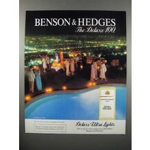 1983 Benson & Hedges Cigarette Ad - The Deluxe 100