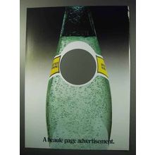 1986 Perrier Sparkling Mineral Water Ad - Heaule Page