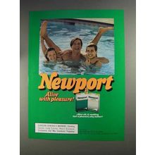 1991 Newport Cigarettes Ad - Alive With Pleasure