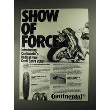 1991 Continental Conti Sport 2000 Tires Ad - Force