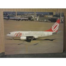 GOL. TRANSPORTES AEREOS. Boeing 737-7L9 .. unused vintage Postcard aeroplane =