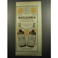 1951 Bellows Partners Choice and Club Special Whiskey Advertisement