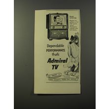 1953 Admiral Model 221DX26L TV Ad - Walt Disney's Nana from Peter Pan
