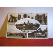 multiview, WORCESTER used postcard RP by Valentine 1934 pm #