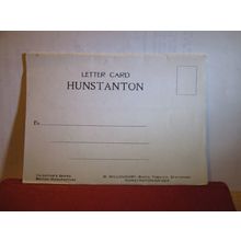 HUNSTANTON, Norfolk. unused vintage letter card by W. Willoughby local =