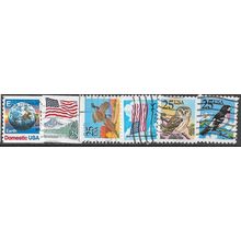 1988 6 different values - fine used (o) - Coil or Booklet