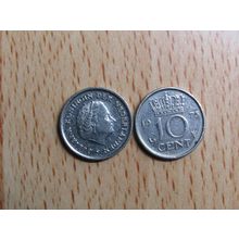 Netherlands 1973 10 Cents Coin
