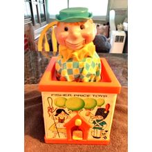Old Vintage Original Fisher Price Jack In The Box Puppet 10" Tall Working 1970