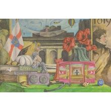 Alice In Wonderland Visits Bury St Edmunds Suffolk Rare Postcard