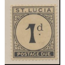 St. Lucia Stamp Scott #J3, Mint Hinged