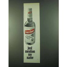 1969 Early Times Bourbon Ad - Just Mention My Name