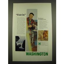 1969 Washington Tourism Ad - Fish On