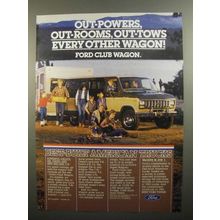 1984 Ford Club Wagon Ad - Out-Powers Out-Rooms