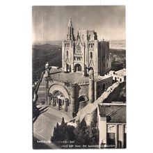 BARCELONA, SPAIN unused vintage postcard dated 1955 =