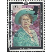 GB, Queen Mother, 1900-2002, black border 2002, 1st, #4