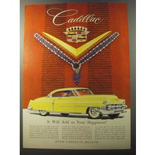 1953 Cadillac Cars Ad - It will add to your happiness