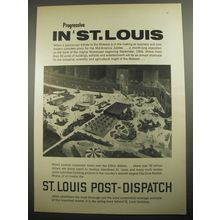 1956 St. Louis Post-Dispatch Newspaper Ad - In progressive St. Louis