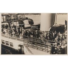 Emperor Of India Ship Setting Sail Passengers Real Photo 1948 Postcard