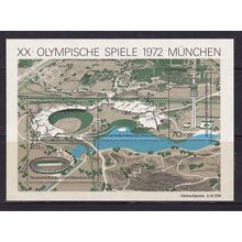 GERMANY 1972 OLYMPIC GAMES 6th SERIES MINIATURE SHEET MNH SG MS1625