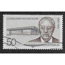 BERLIN -1986 50pf 'LUDWIG MIES VAN DER ROHE' FINE USED (EBID50-735)
