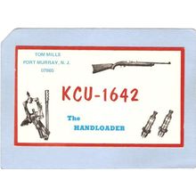 New Jersey Port Murray QSL Card KCU-1642 Tom Mills ~2817