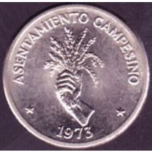 1973 Panama 2 & Half Centesimos Coin