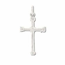 Sterling Silver Wrapped Ends and Center Cross Pendants