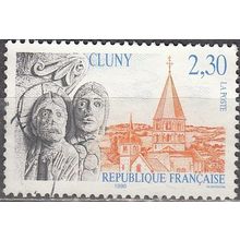France 1990 Michel 2790 O Cote (2008) 1.00 € Abbaye de Cluny Cachet rond
