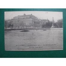 CP 1910 - Flood in Paris ( Le Pont St - Michel )