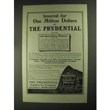 1903 Prudential Insurance ad - One Million Dollars