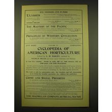 1902 the Macmillan Company Ad - 4th thousand - 5th in press Ulysses a drama in