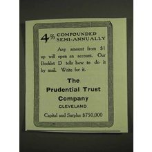 1903 Prudential Trust Company Ad - 4% Compounded Semi-Annually