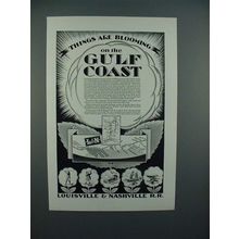 1928 Louisville & Nashville Railroad Ad - Blooming