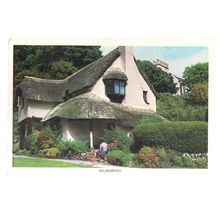 SELWORTHY, SOMERSET. used vintage postcard 1991 postmark #