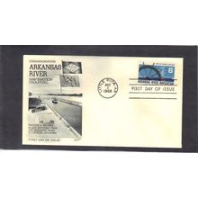 FDC Fleetwood 1358 6c Arkansas River (Cachet-U/A) CV42768