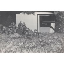 American Toy Military Soldiers On Frontline D-Day USA Postcard