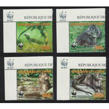Ivory Coast WWF Speckle-throated Otter 4v Reprint Corners 2005 MNH