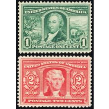 323-24, Mint F-VF NH 1¢ & 2¢ SCV $120 - Stuart Katz