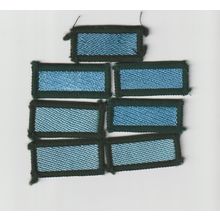 Scout Badge UK-Patrol - 7 x Kingfisher 1967/81 2 Versions Hessian Backs (BY217)