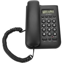 Corded Phone, Desktop Wall Phone Wired Landline Telephone Support Redial, FSK/DT