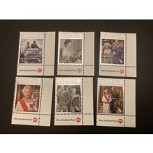 ICOLLECTZONE New Zealand 2399-2404 Royalty Corner Set XF NH
