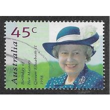AUS 1998 45c 'QUEENS BIRTHDAY' FINE USED (EBID68-282)