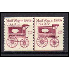 1903 9.3c Mail Wagon Fine MNH Dry Gum CNP Left 2 PA0386