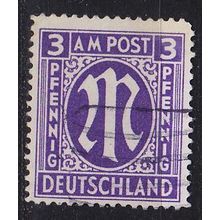 GERMANY Alliiert AmBri [1945] MiNr 0010 A ( O/used )