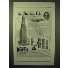 1929 Russwin Hardware Ad - The Steuben Club, Chicago