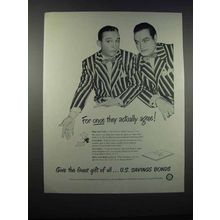 1947 U.S. Savings Bonds Ad - Bob Hope and Bing Crosby