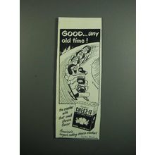 1951 Sunshine Cheez-it Crackers Ad - Good Any Old Time