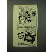 1951 Sunshine Cheez-It Crackers Ad - Junior Do Anything